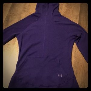 Cold gear under armor sweatshirt in purple waffle!